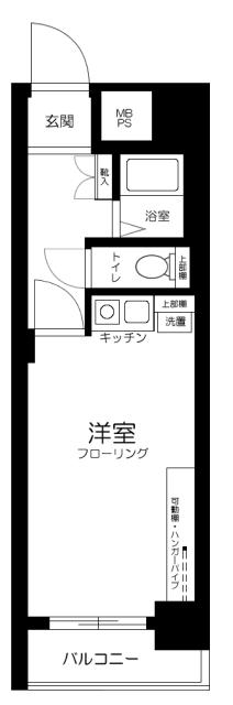 ヴェラハイツ鶴見(ワンルーム/5階)の間取り写真
