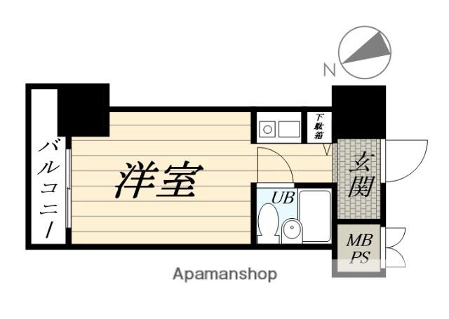 クリオ鶴見ファースト(ワンルーム/1階)の間取り写真