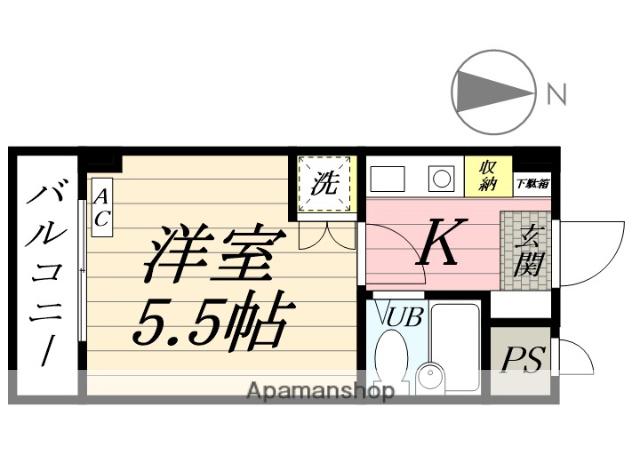 ホーユウコンフォルト岸谷 4階階 間取り