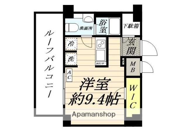 SHOKEN RESIDENCE横浜生麦Ⅱ(ワンルーム/6階)の間取り写真