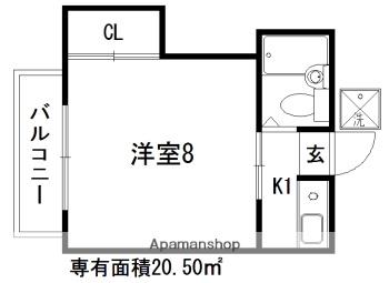 ホワイトヴィラ2 2階階 間取り