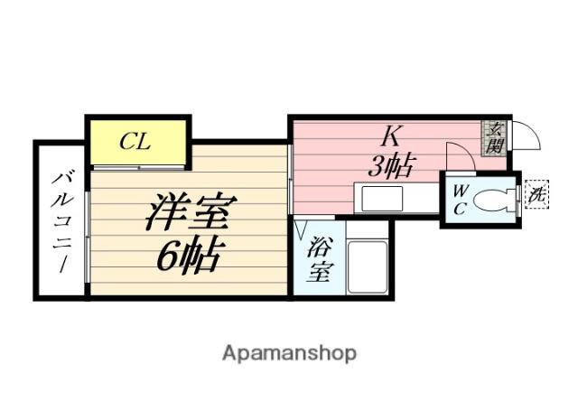 西亀荘 1階階 間取り
