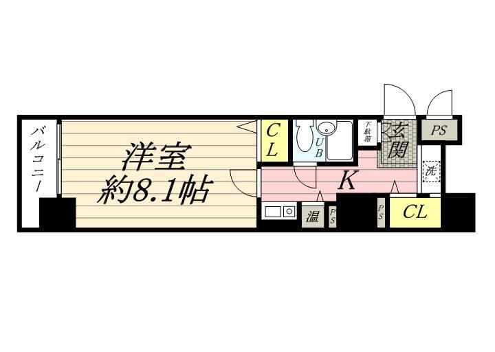 ダイヤモンドタワー鶴見 9階階 間取り
