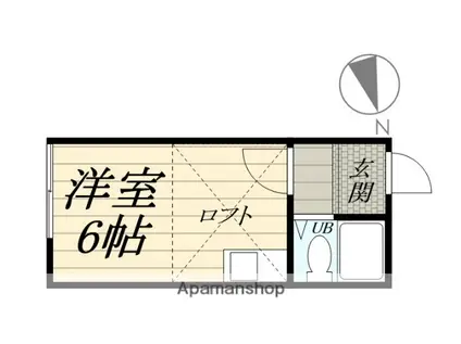 カーサ鎌倉台(ワンルーム/1階)の間取り写真