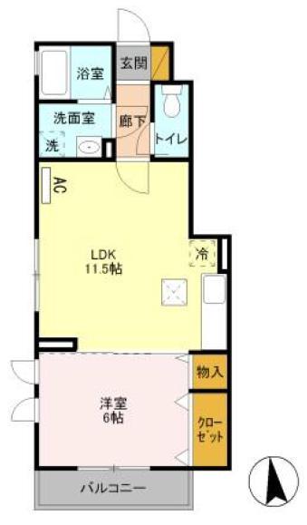 メゾンルミエール 1階階 間取り