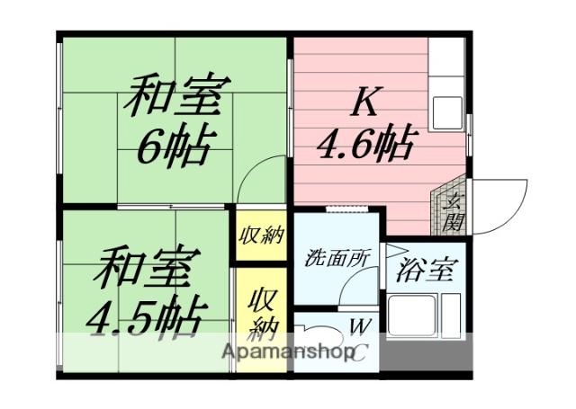 コーポ松平 2階階 間取り