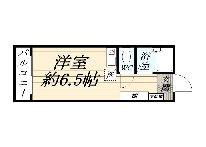 リリカル戸塚 1階階 間取り