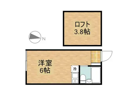 ユナイトステージ鹿島田ライフテリア(ワンルーム/1階)の間取り写真