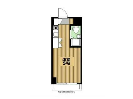 ボーテ日吉シェモア(ワンルーム/1階)の間取り写真