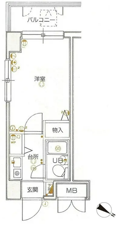 クレッセント新川崎 4階階 間取り