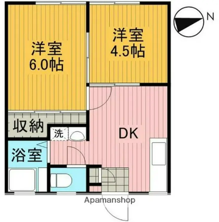 保土ヶ谷パナハイツ 2階階 間取り