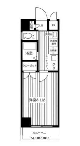 NOWA BUILD3(ワンルーム/5階)の間取り写真
