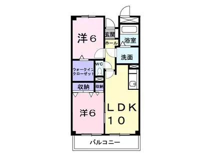 ラフィネ(2LDK/3階)の間取り写真