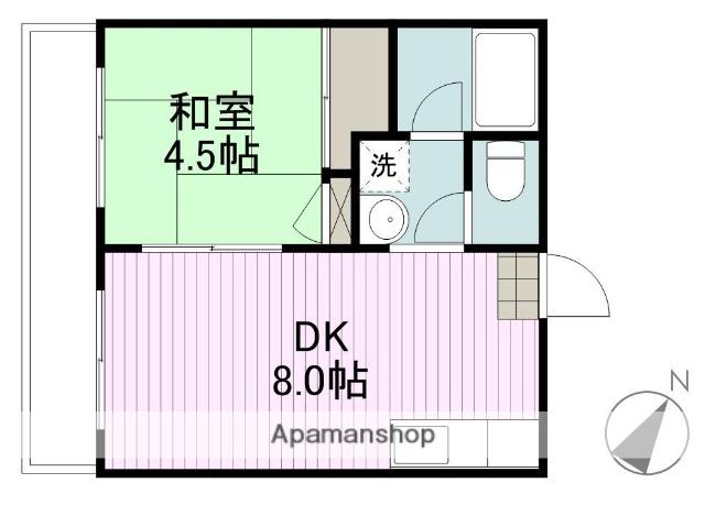 原宿石井第一ビル(1LDK/3階)の間取り写真