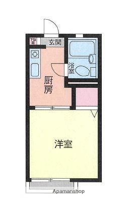 アネックスYAMAMURA(1K/1階)の間取り写真