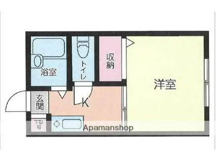 アネックスYAMAMURA(1K/2階)の間取り写真