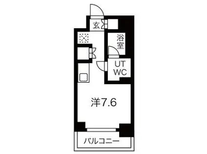 クラリッサ横浜アレッタ(ワンルーム/6階)の間取り写真