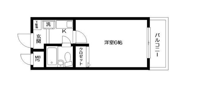 日神パレステージ宮崎台(1K/3階)の間取り写真
