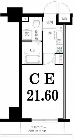 グリフィン横浜・反町公園 10階階 間取り