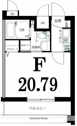 グリフィン新横浜・アリーナ前 8階階 間取り