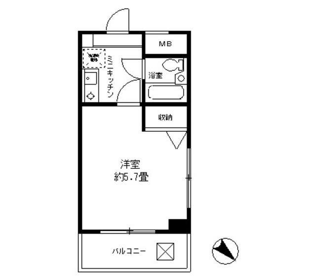 シャルム白楽 2階階 間取り