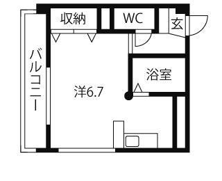 SKハイツ東寺尾 4階階 間取り
