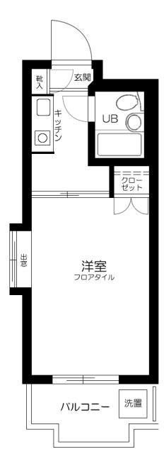 ベルサイユ川崎 1階階 間取り