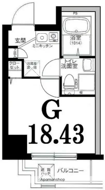 グリフィン横浜・セントラルステージ 3階階 間取り