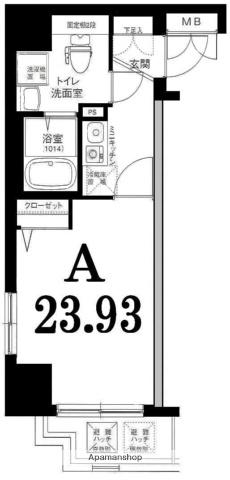 グリフィン横浜・セントラルステージ 10階階 間取り