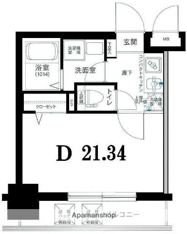 グリフィン横浜・高島町 9階階 間取り