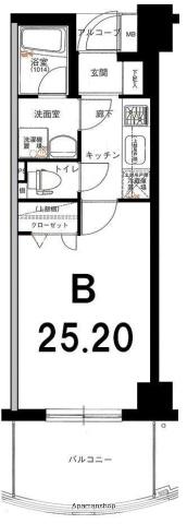 グリフィン新横浜・六番館 3階階 間取り