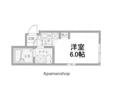 フィオーレ鶴見(ワンルーム/3階)の間取り写真