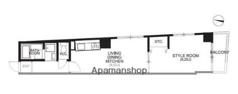 ステイブル蓮沼(1LDK/6階)の間取り写真