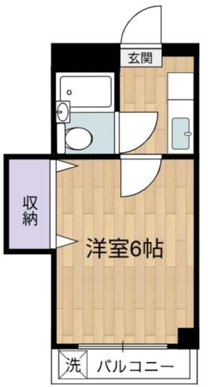 メゾンエトワーレ(1K/2階)の間取り写真