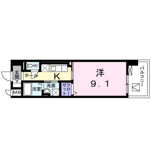 インサイド レター 5階階 間取り