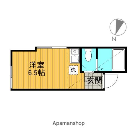 ユナイト白楽エドモンドの杜(ワンルーム/2階)の間取り写真