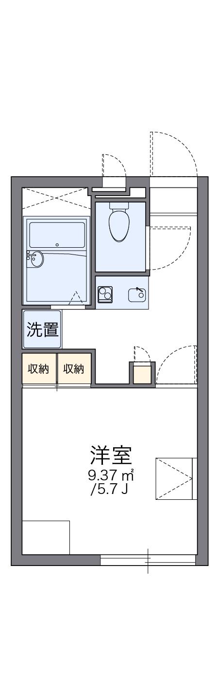 レオパレス逗子TWIN-α 2階階 間取り