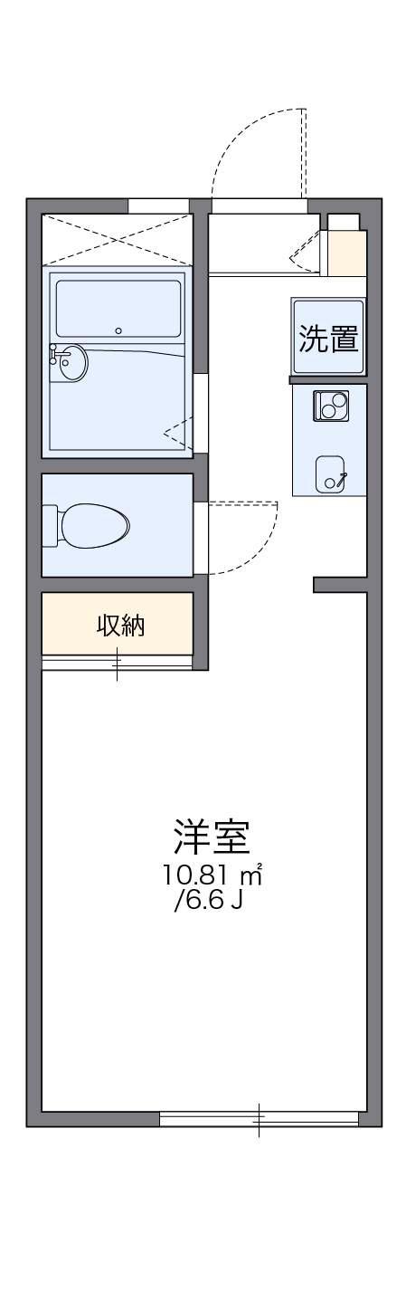 レオパレス極楽寺(1K/2階)の間取り写真