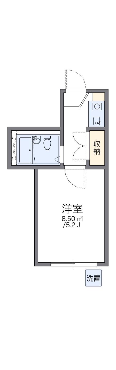 レオパレスASANO 1階階 間取り