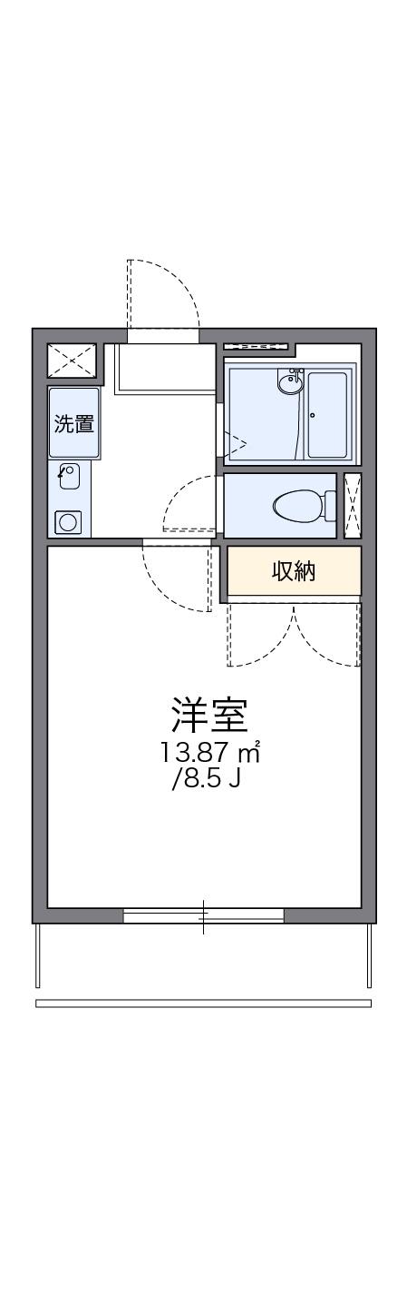 レオパレス高津 2階階 間取り