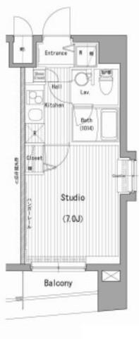 ガーラ・グランディ横濱桜木町(1K/8階)の間取り写真