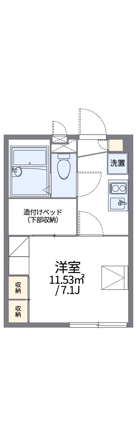 レオパレス泉 1階階 間取り