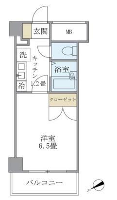 KDXレジデンス横浜関内 10階階 間取り