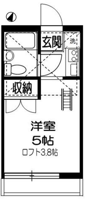 クオーレ(1K/1階)の間取り写真