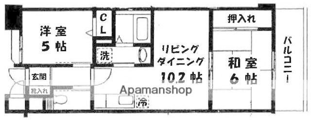 サンパレス横浜 6階階 間取り