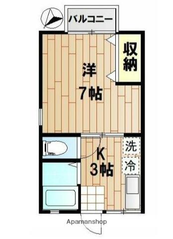 アーバンライフ(1K/1階)の間取り写真