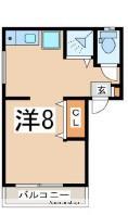 サザンゴールド(ワンルーム/3階)の間取り写真
