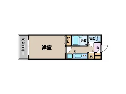 トーシンフェニックス新横濱イクシール(1K/2階)の間取り写真