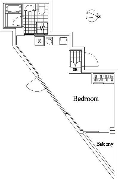 セントパレス鷺沼(ワンルーム/3階)の間取り写真