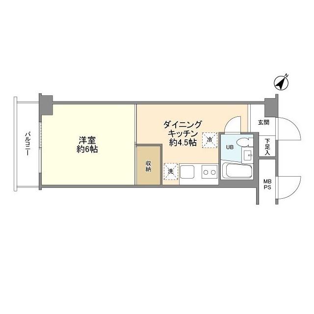 ハイラーク本牧 3階階 間取り